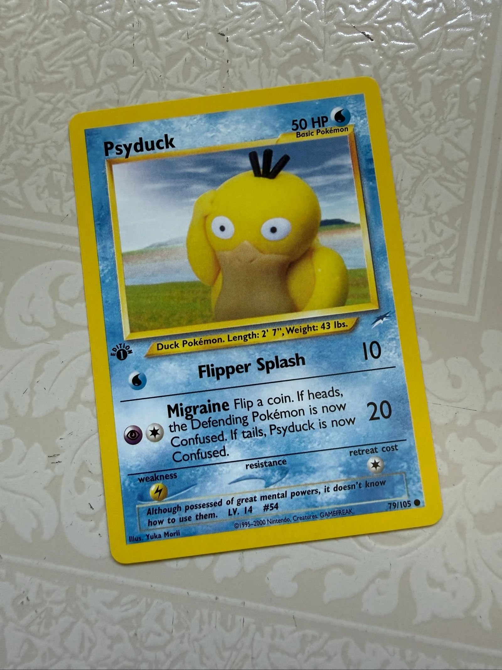 Carta Pokemon psyduck neo destiny First Edition 